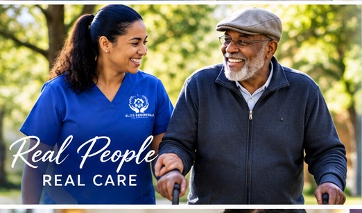 Supportive hands during home care